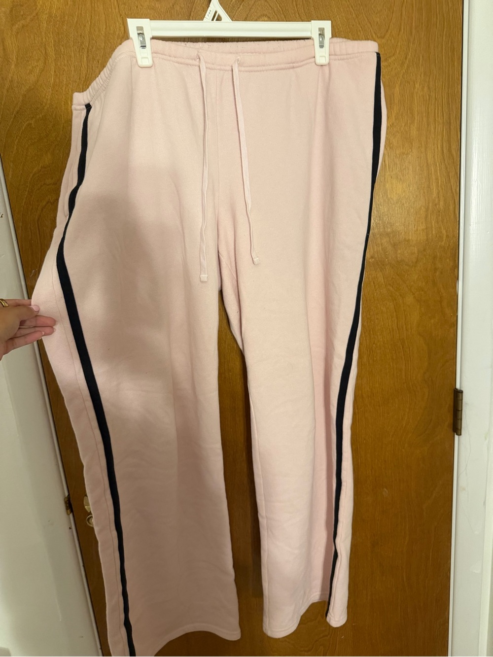 Hollister Pink & Black Side Stripe Sweatpants 🩷🖤